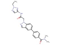 4-(1-{2-[(2-ethyl-2H-1,2,3-triazol-4-yl)amino]-2-oxoethyl}-1H-indazol-5-yl)-N,N-dimethylbenzamide