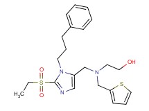 2-[{[2-(ethylsulfonyl)-1-(3-phenylpropyl)-1H-imidazol-5-yl]methyl}(2-thienylmethyl)amino]ethanol