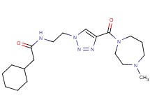 2-cyclohexyl-N-(2-{4-[(4-methyl-1,4-diazepan-1-yl)carbonyl]-1H-1,2,3-triazol-1-yl}ethyl)acetamide