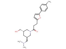((3S*,5R*)-5-[(dimethylamino)methyl]-1-{3-[5-(4-methylphenyl)-2-furyl]propanoyl}piperidin-3-yl)methanol