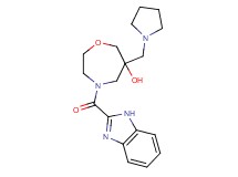 4-(1H-benzimidazol-2-ylcarbonyl)-6-(pyrrolidin-1-ylmethyl)-1,4-oxazepan-6-ol