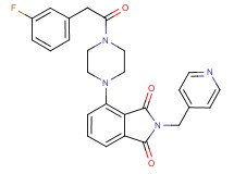 4-{4-[(3-fluorophenyl)acetyl]-1-piperazinyl}-2-(4-pyridinylmethyl)-1H-isoindole-1,3(2H)-dione