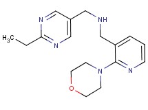 1-(2-ethyl-5-pyrimidinyl)-N-{[2-(4-morpholinyl)-3-pyridinyl]methyl}methanamine