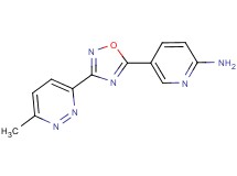 5-[3-(6-methyl-3-pyridazinyl)-1,2,4-oxadiazol-5-yl]-2-pyridinamine