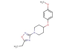 1-(5-ethyl-1,2,4-oxadiazol-3-yl)-4-(4-methoxyphenoxy)piperidine