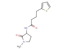 N-(1-methyl-2-oxo-3-pyrrolidinyl)-4-(2-thienyl)butanamide