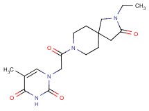 1-[2-(2-ethyl-3-oxo-2,8-diazaspiro[4.5]dec-8-yl)-2-oxoethyl]-5-methyl-2,4(1H,3H)-pyrimidinedione
