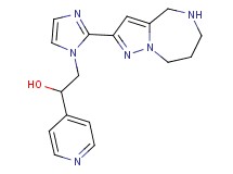 1-(4-pyridinyl)-2-[2-(5,6,7,8-tetrahydro-4H-pyrazolo[1,5-a][1,4]diazepin-2-yl)-1H-imidazol-1-yl]ethanol dihydrochloride