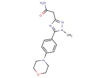 2-[1-methyl-5-(4-morpholin-4-ylphenyl)-1H-1,2,4-triazol-3-yl]acetamide