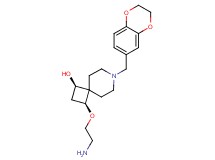 rel-(1R,3S)-3-(2-aminoethoxy)-7-(2,3-dihydro-1,4-benzodioxin-6-ylmethyl)-7-azaspiro[3.5]nonan-1-ol dihydrochloride