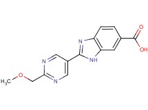 2-[2-(methoxymethyl)pyrimidin-5-yl]-1H-benzimidazole-6-carboxylic acid
