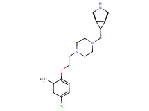 (1R*,5S*,6r*)-6-({4-[2-(4-chloro-2-methylphenoxy)ethyl]piperazin-1-yl}methyl)-3-azabicyclo[3.1.0]hexane