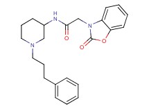 2-(2-oxo-1,3-benzoxazol-3(2H)-yl)-N-[1-(3-phenylpropyl)-3-piperidinyl]acetamide