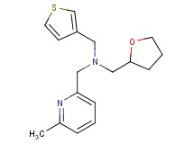 1-(6-methylpyridin-2-yl)-N-(tetrahydrofuran-2-ylmethyl)-N-(3-thienylmethyl)methanamine