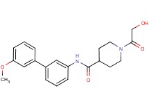 1-glycoloyl-N-(3'-methoxy-3-biphenylyl)-4-piperidinecarboxamide