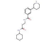 N-[3-(cyclohexylamino)-3-oxopropyl]-3-piperidin-3-ylbenzamide
