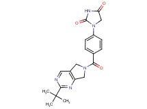 1-{4-[(2-tert-butyl-5,7-dihydro-6H-pyrrolo[3,4-d]pyrimidin-6-yl)carbonyl]phenyl}-2,4-imidazolidinedione