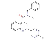 N-benzyl-N-methyl-2-pyrimidin-5-ylquinoline-4-carboxamide