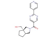 [(3aS*,6aS*)-2-{[2-(4-pyridinyl)-5-pyrimidinyl]carbonyl}hexahydrocyclopenta[c]pyrrol-3a(1H)-yl]methanol
