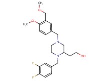 2-{1-(3,4-difluorobenzyl)-4-[4-methoxy-3-(methoxymethyl)benzyl]-2-piperazinyl}ethanol