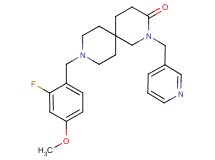 9-(2-fluoro-4-methoxybenzyl)-2-(pyridin-3-ylmethyl)-2,9-diazaspiro[5.5]undecan-3-one