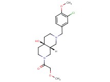 (4aR*,8aR*)-2-(3-chloro-4-methoxybenzyl)-7-(methoxyacetyl)octahydro-2,7-naphthyridin-4a(2H)-ol