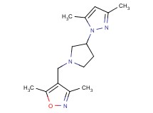 4-{[3-(3,5-dimethyl-1H-pyrazol-1-yl)pyrrolidin-1-yl]methyl}-3,5-dimethylisoxazole