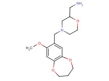({4-[(8-methoxy-3,4-dihydro-2H-1,5-benzodioxepin-7-yl)methyl]morpholin-2-yl}methyl)amine