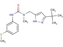 N-[(3-tert-butyl-1H-pyrazol-5-yl)methyl]-N-methyl-N'-[3-(methylthio)phenyl]urea