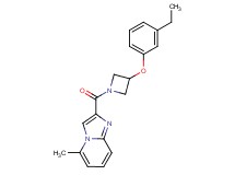 2-{[3-(3-ethylphenoxy)-1-azetidinyl]carbonyl}-5-methylimidazo[1,2-a]pyridine