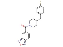 5-{[4-(4-fluorobenzyl)-1-piperidinyl]carbonyl}-2,1,3-benzoxadiazole