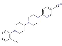 6-{4-[1-(2-methylphenyl)piperidin-4-yl]piperazin-1-yl}nicotinonitrile