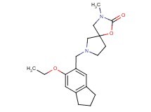 7-[(6-ethoxy-2,3-dihydro-1H-inden-5-yl)methyl]-3-methyl-1-oxa-3,7-diazaspiro[4.4]nonan-2-one