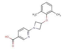 6-[3-(2,6-dimethylphenoxy)-1-azetidinyl]nicotinic acid