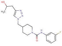 N-(3-fluorophenyl)-4-{[4-(2-hydroxypropyl)-1H-1,2,3-triazol-1-yl]methyl}-1-piperidinecarboxamide