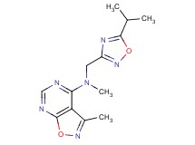 N-[(5-isopropyl-1,2,4-oxadiazol-3-yl)methyl]-N,3-dimethylisoxazolo[5,4-d]pyrimidin-4-amine