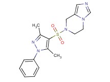 7-[(3,5-dimethyl-1-phenyl-1H-pyrazol-4-yl)sulfonyl]-5,6,7,8-tetrahydroimidazo[1,5-a]pyrazine