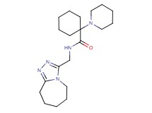 1-piperidin-1-yl-N-(6,7,8,9-tetrahydro-5H-[1,2,4]triazolo[4,3-a]azepin-3-ylmethyl)cyclohexanecarboxamide