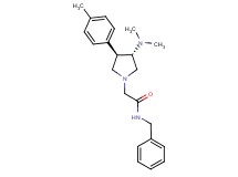 N-benzyl-2-[(3S*,4R*)-3-(dimethylamino)-4-(4-methylphenyl)-1-pyrrolidinyl]acetamide