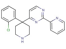 4-[4-(2-chlorophenyl)-4-piperidinyl]-2-(2-pyridinyl)pyrimidine hydrochloride