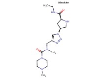 N-[(1-{(3S,5S)-5-[(ethylamino)carbonyl]-3-pyrrolidinyl}-1H-1,2,3-triazol-4-yl)methyl]-N,4-dimethyl-1-piperazinecarboxamide dihydrochloride