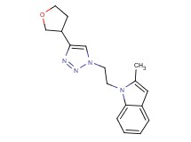 2-methyl-1-{2-[4-(tetrahydrofuran-3-yl)-1H-1,2,3-triazol-1-yl]ethyl}-1H-indole