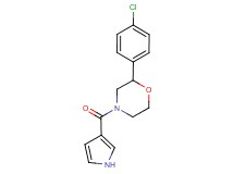 2-(4-chlorophenyl)-4-(1H-pyrrol-3-ylcarbonyl)morpholine