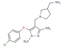 [(1-{[5-(4-chlorophenoxy)-1,3-dimethyl-1H-pyrazol-4-yl]methyl}-3-pyrrolidinyl)methyl]amine dihydrochloride