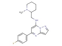 5-(4-fluorophenyl)-N-[(1-methyl-2-piperidinyl)methyl]pyrazolo[1,5-a]pyrimidin-7-amine