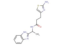 3-(2-amino-1,3-thiazol-4-yl)-N-[1-(1H-benzimidazol-2-yl)ethyl]propanamide