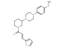 1-(4-methoxyphenyl)-4-{1-[(2E)-3-(2-thienyl)-2-propenoyl]-3-piperidinyl}piperazine