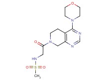 N-[2-(4-morpholin-4-yl-5,8-dihydropyrido[3,4-d]pyrimidin-7(6H)-yl)-2-oxoethyl]methanesulfonamide