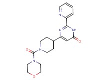 6-[1-(morpholin-4-ylcarbonyl)piperidin-4-yl]-2-pyridin-2-ylpyrimidin-4(3H)-one