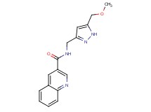N-{[5-(methoxymethyl)-1H-pyrazol-3-yl]methyl}quinoline-3-carboxamide